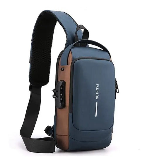 Mochila Anti-Furto com Senha USB Slim Bag