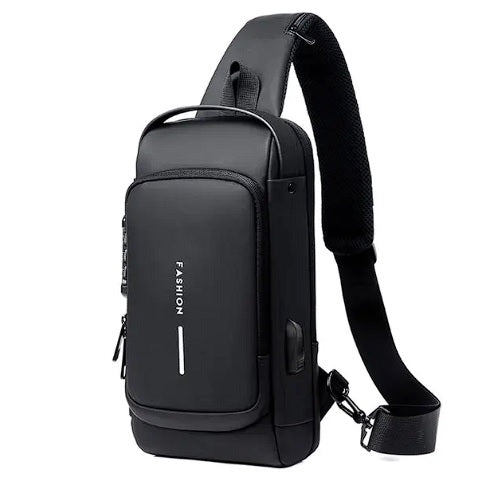 Mochila Anti-Furto com Senha USB Slim Bag