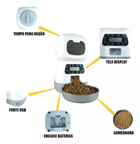 PetFeed® - Alimentador Automático Programável para Pets (Cães e Gatos)