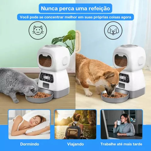 PetFeed® - Alimentador Automático Programável para Pets (Cães e Gatos)