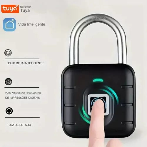 SmartLock - Cadeado Biométrico à prova d'água com acesso por APP